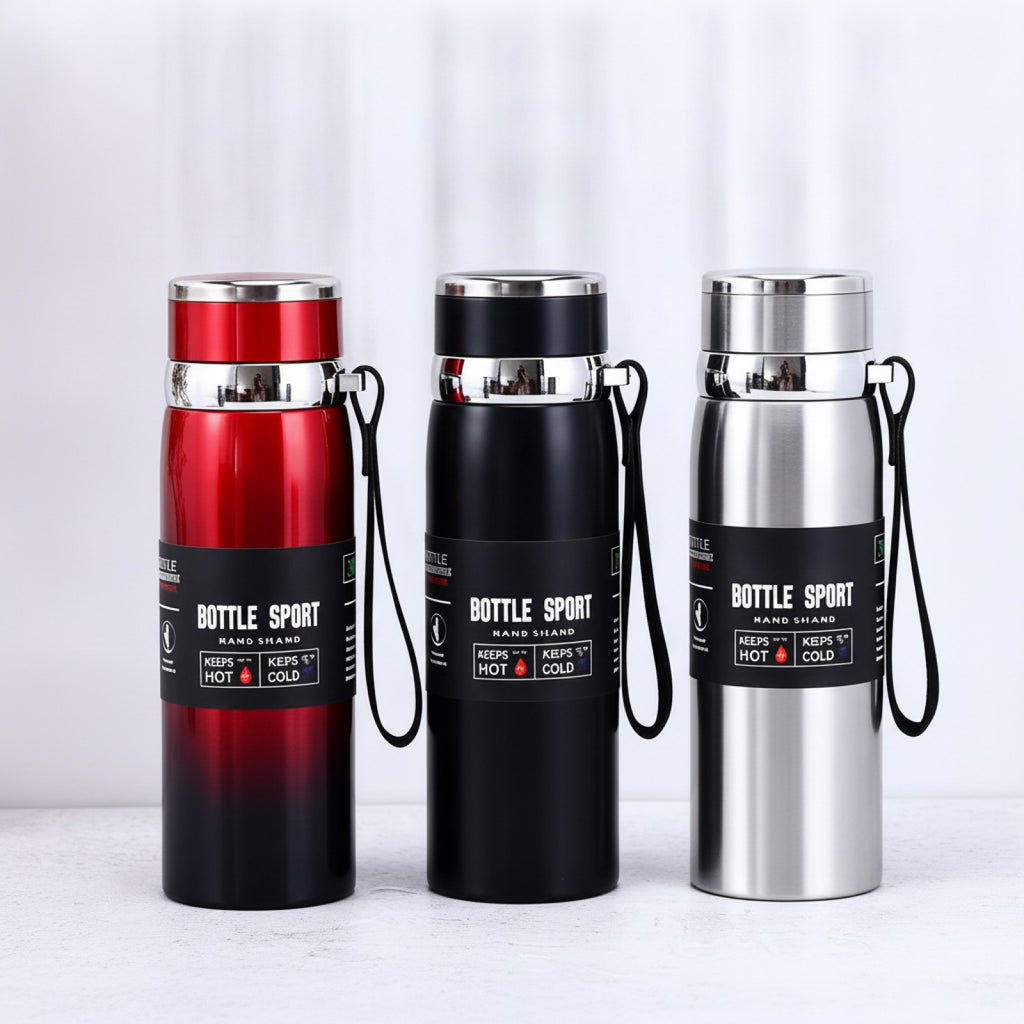 Gourde Thermique Inox 1L Bleue