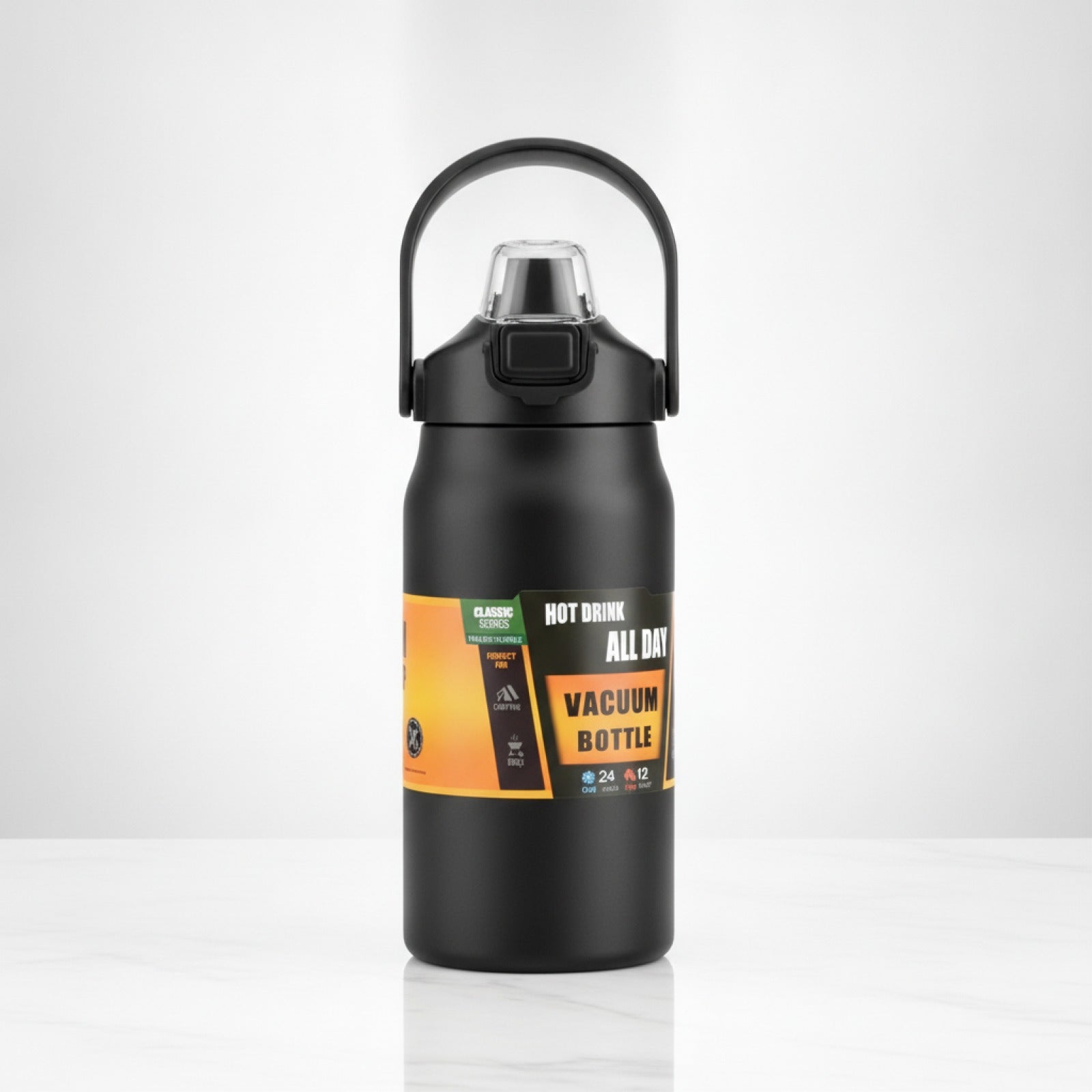 Thermos Inox Paille Intégrée 800ml-1500ml