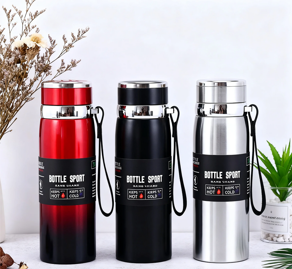 Gourde Thermique Inox 1L Bleue