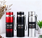 Gourde Thermique Inox 1L Bleue