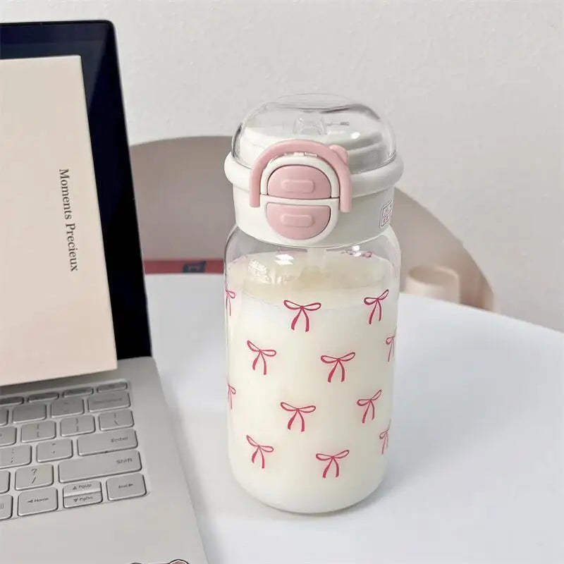 Bouteille d'Eau Kawaii Anti-fuite Paille