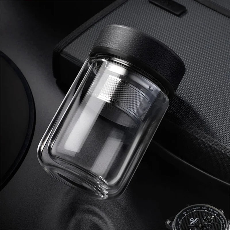 Bouteille Infuseur Verre Double Paroi 310ml