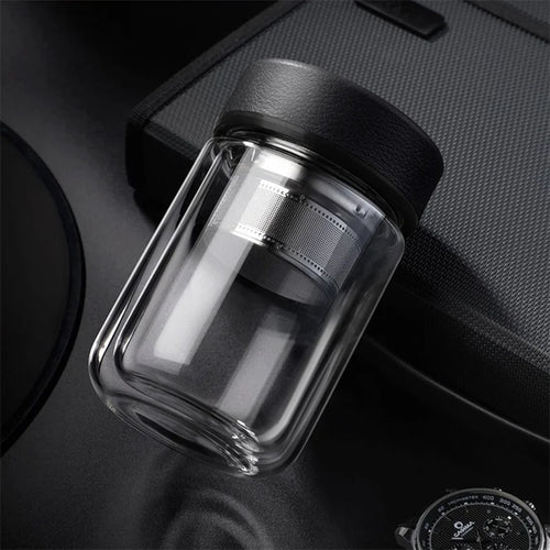 Bouteille Infuseur Verre Double Paroi 310ml