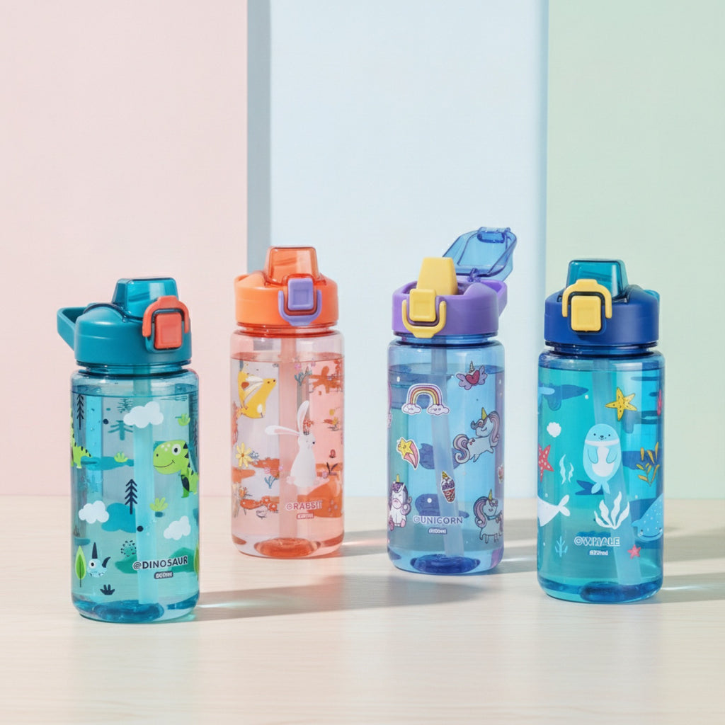 Gourde enfant cartoon anti-fuite 600ml