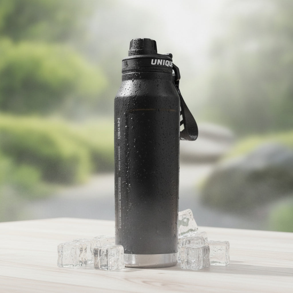 Gourde Inox Isotherme Poignée Intégrée