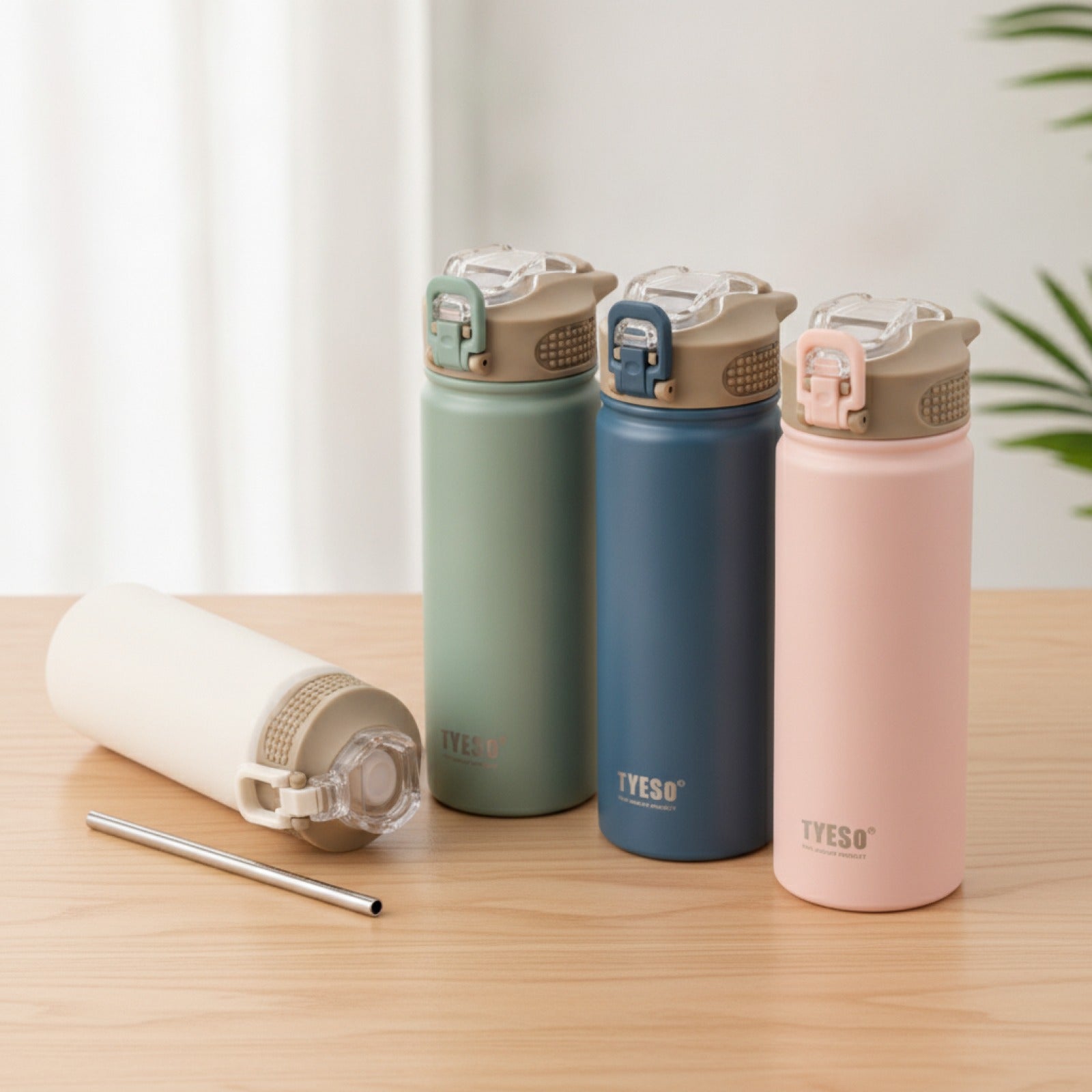 Bouteille Thermos TYESO Acier Inox Paille