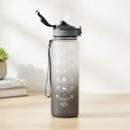 Bouteille Sport Hydratation 1L Paille Anti-Fuite