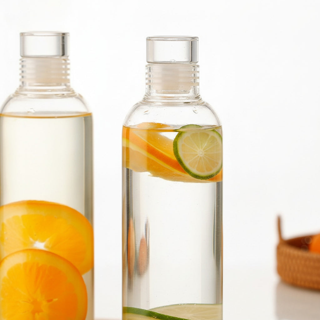 Bouteille en Verre Transparente Minimaliste