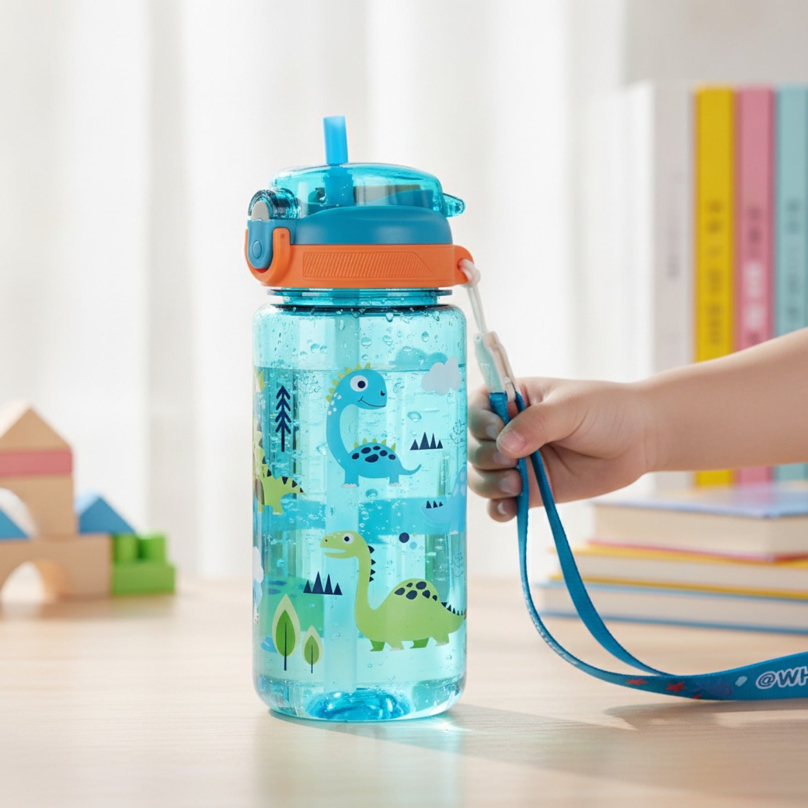 Gourde Dinosaure Silicone Étanche 600ml