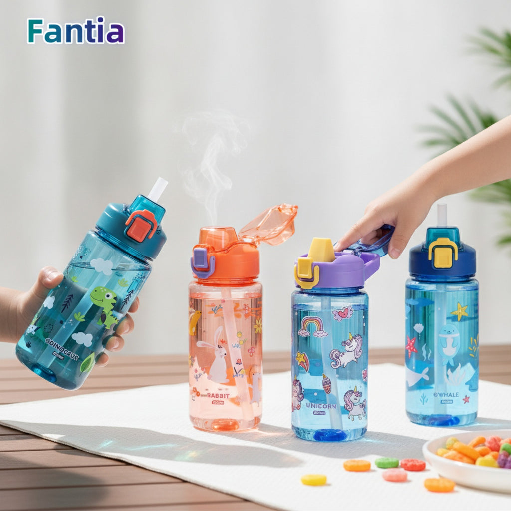 Gourde enfant cartoon anti-fuite 600ml