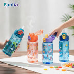 Gourde enfant cartoon anti-fuite 600ml