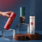 Bouteille Thermos Rétro Chinoise Acier Inox