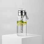 Bouteille Eau Verre 1L avec Filtre Inox