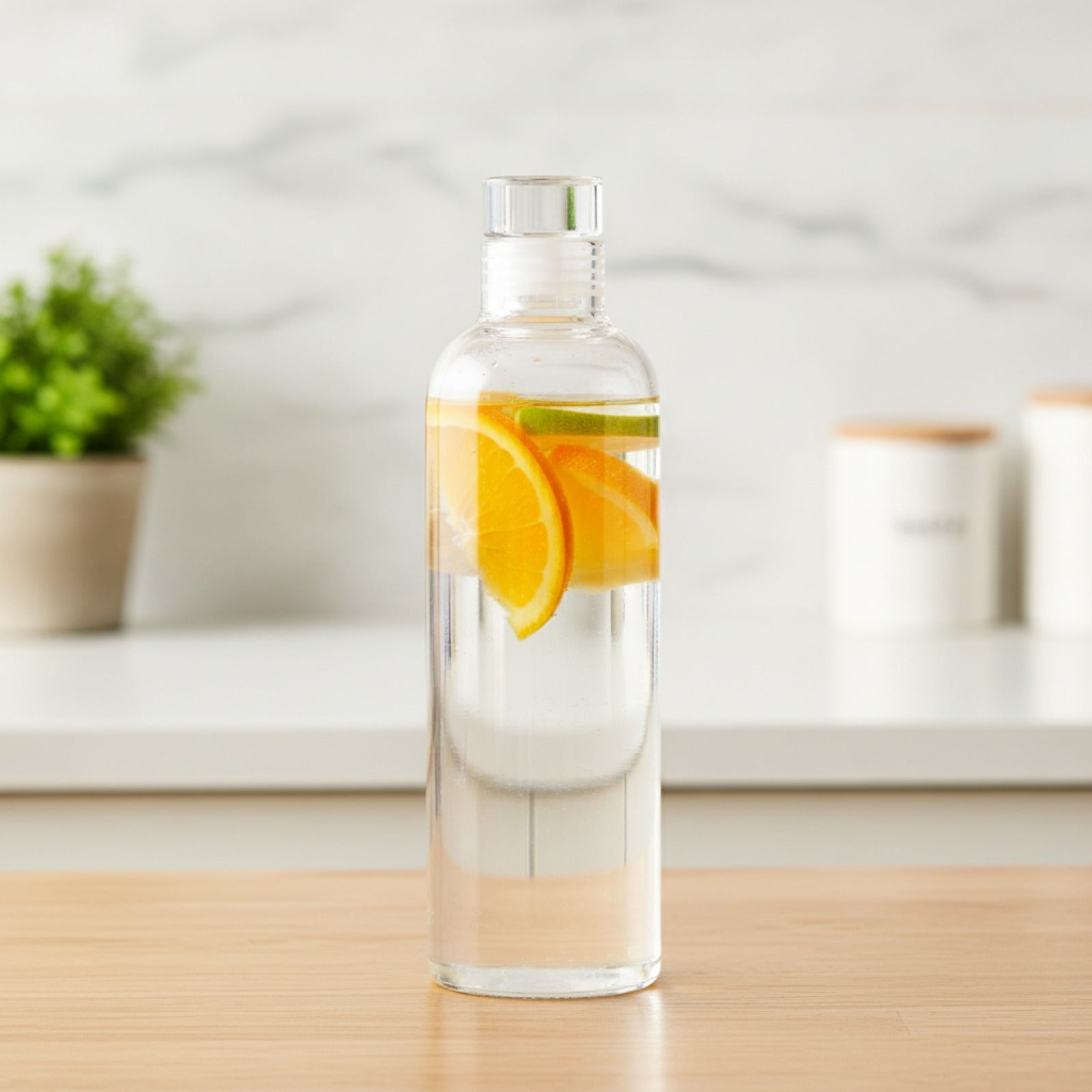 Bouteille en Verre Transparente Minimaliste