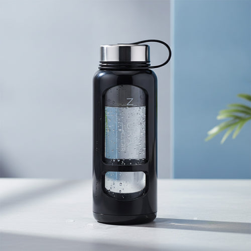 Bouteille Eau Verre Anti-Fuite