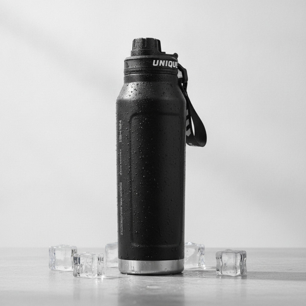 Gourde Inox Isotherme Poignée Intégrée