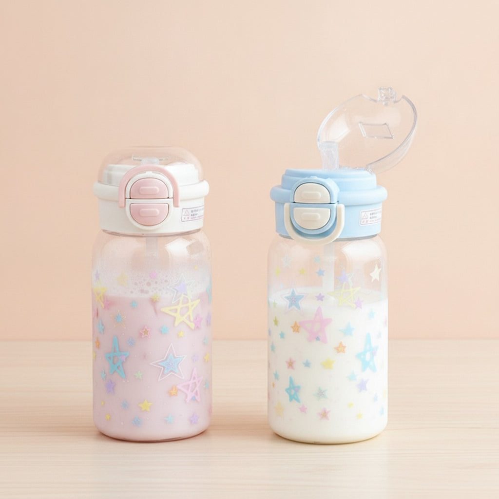 Gourde Kawaii Enfant Paille Anti-fuite 500ml