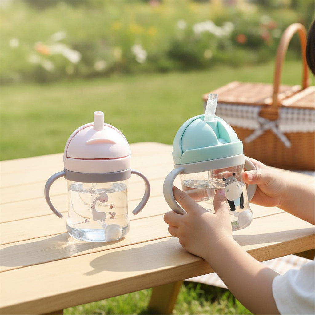 Gourde Enfant Paille 250ml Dessin Animé