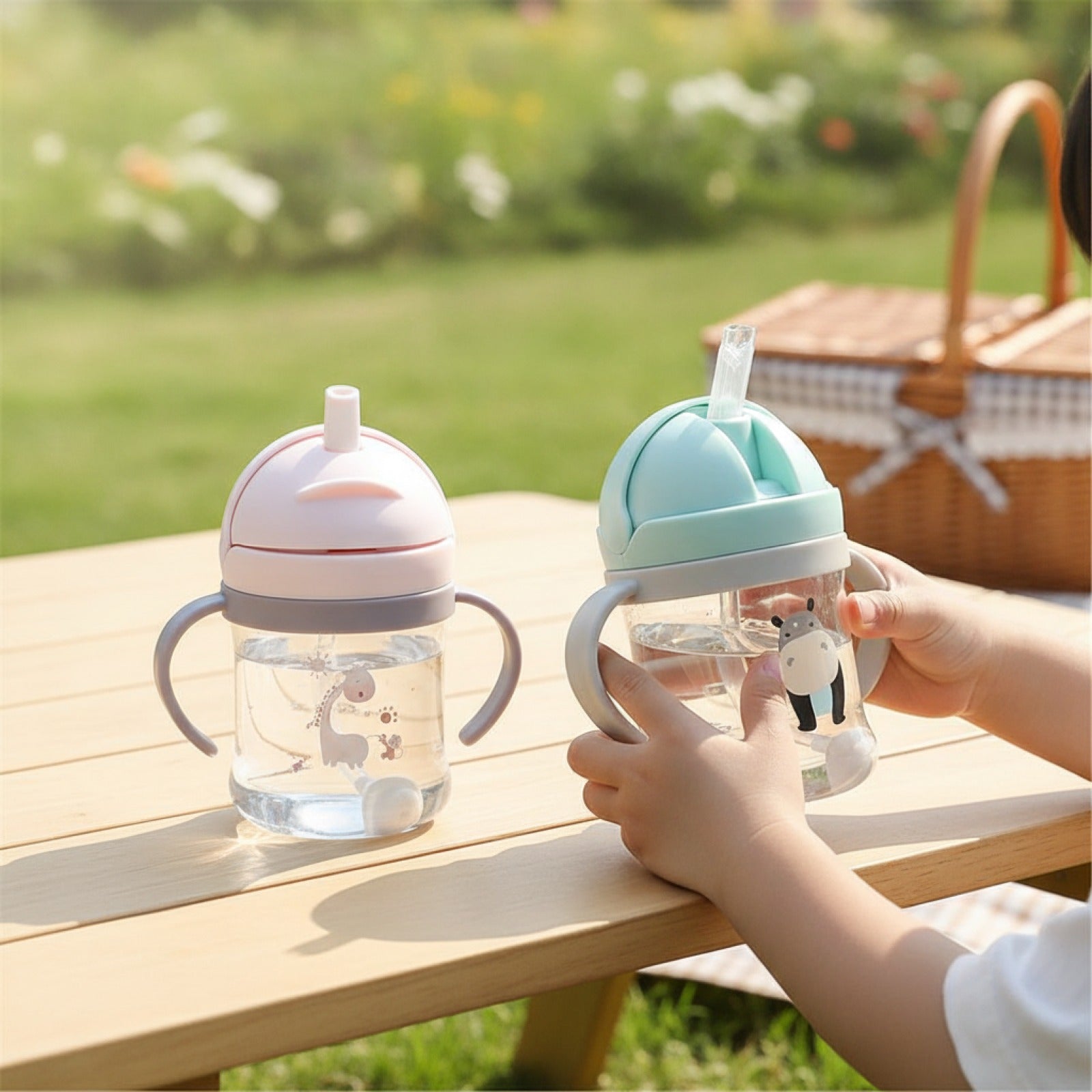 Gourde Enfant Paille 250ml Dessin Animé