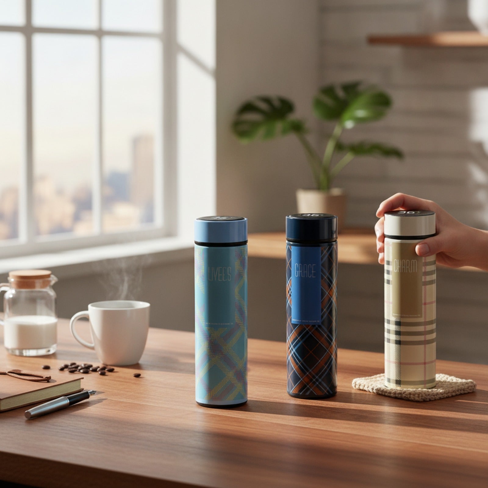 Bouteille Thermos Intelligente 500ml Acier Inoxydable
