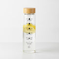 Bouteille Eau Verre Infuseur Marqueur Temps