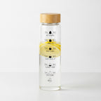 Bouteille Eau Verre Infuseur Marqueur Temps