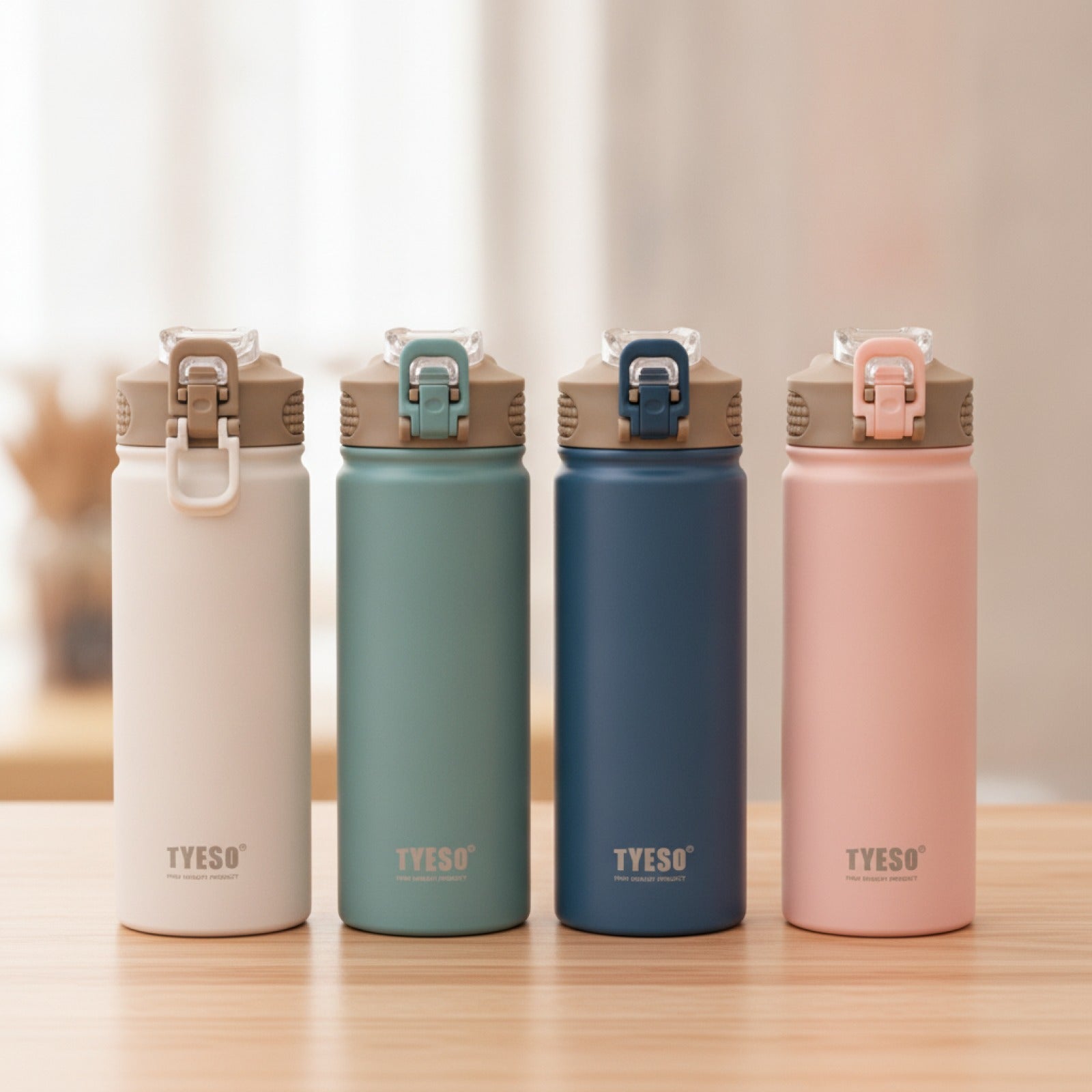 Bouteille Thermos TYESO Acier Inox Paille